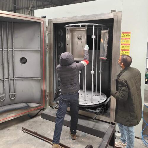 jüngste Unternehmensnachrichten über 1800mm PVD-Beschichtungsmaschine erfolgreich nach Algerien für die Produktion von Edelstahlspülen geliefert