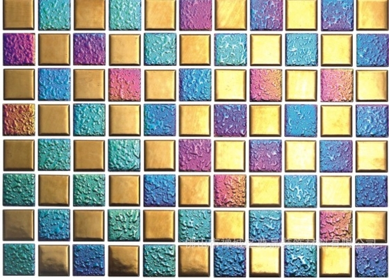 Mosaikglas Keramikfliesen Farbige Keramikfliesen PVD Vakuum Chrom-Ionenplattierungsmaschine