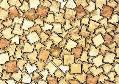 Mosaikglas Keramikfliesen Farbige Keramikfliesen PVD Vakuum Chrom-Ionenplattierungsmaschine