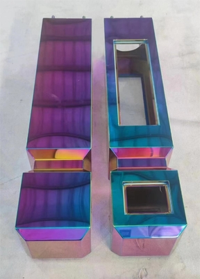 Edelstahlrohr Edelstahlblech Farbenprächtige Pvd-Titan-Goldplattiermaschine