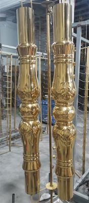 Edelstahlblech PVD-Vakuum-Beschichtungsmaschine Gold Dekorativer Aufzugsspiegel Beschichtung Produktionslinie