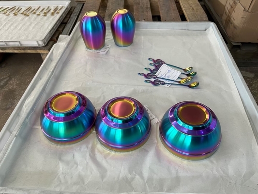 Kunstwaren aus Edelstahl Kunstwerke PVD Vakuum-Metallisierung Beschichtung Maschine für Schmuck / Möbel