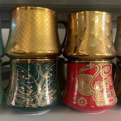 Full Auto Control PVD Gold Plating Machine for Ceramic Cups with Bright Color Coating and 1 Year Warranty