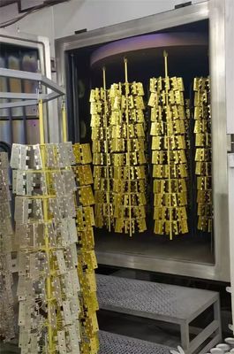 Ein guter Preis. Dekorative Geschirr Passende Bodenfliese Goldene Farbe PVD Vakuumbeschichtungsmaschine / Keramikbeschichtungsmaschine Online