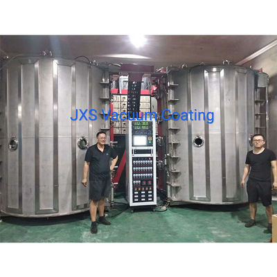 Ein guter Preis. Beschichtungs-Maschine mit hohem Ausschuss doppeltes des Kammer-Ti-Titanvakuumpvd für kleine Hardware-Teile des Edelstahl-SS Online
