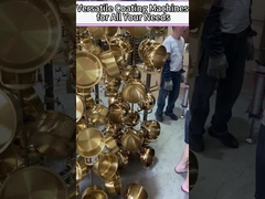 Hohe Ablagerungsgeschwindigkeit Glasware Glaskristall PVD Vakuumbeschichtung Maschine für Goldfarbe